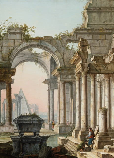 Pietro Bellotti - Capriccio with Ruins