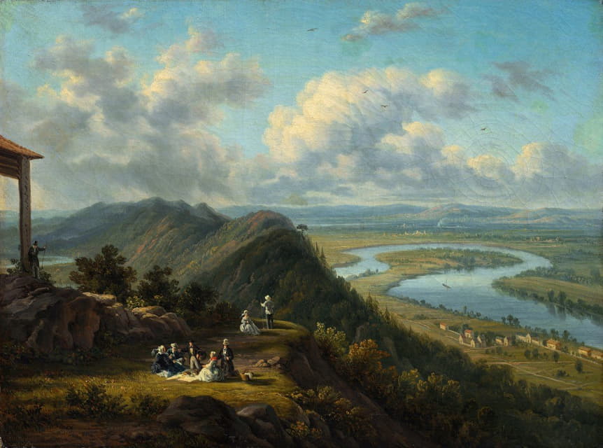 Victor de Grailly - The Oxbow Seen from Mount Holyoke
