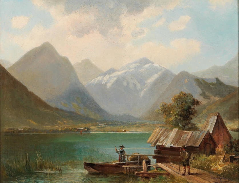 Alfred Schönberger - On Lake Achensee, Tyrol