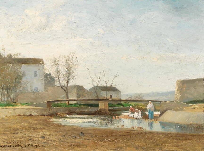 André Maglione - Washerwomen By The River