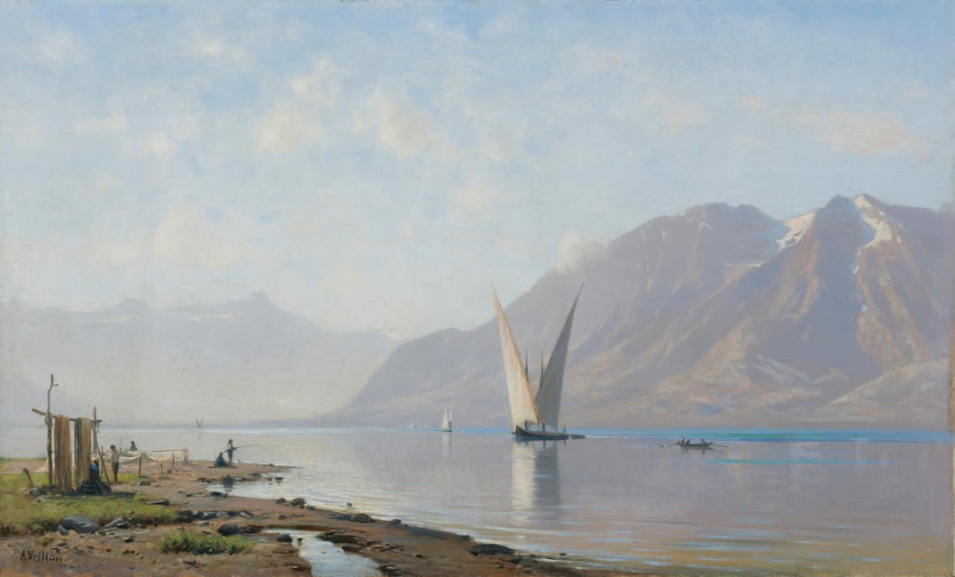 Auguste Veillon - Lake Geneva