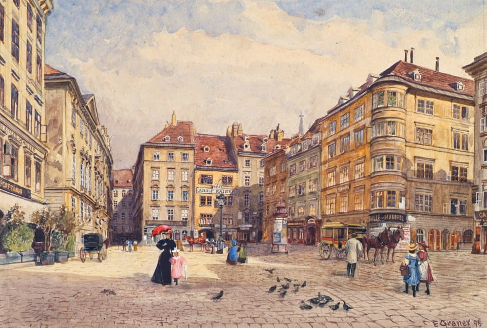 Ernst Graner - Der Judenplatz In Wien