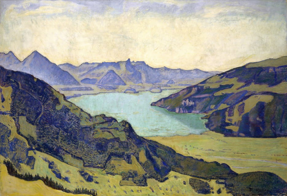 Ferdinand Hodler - Lake Thun From Breitlauenen