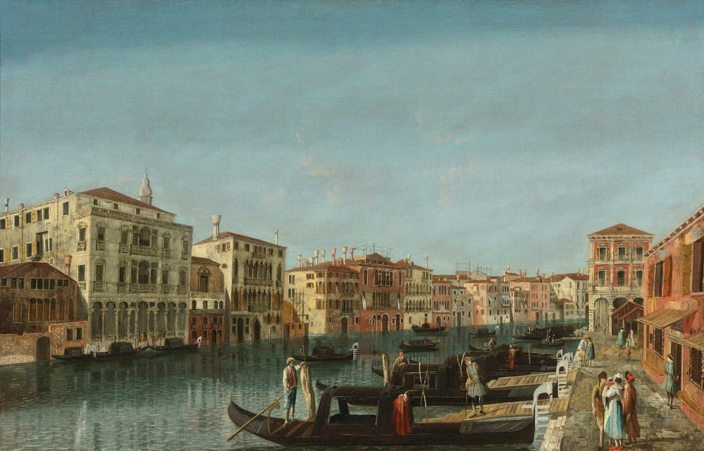 从佩斯切里亚和米切尔阿勒科隆宫俯瞰威尼斯大运河