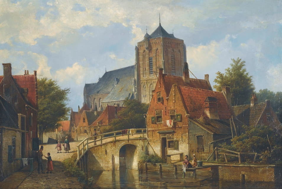 Willem Koekkoek - By the Canal
