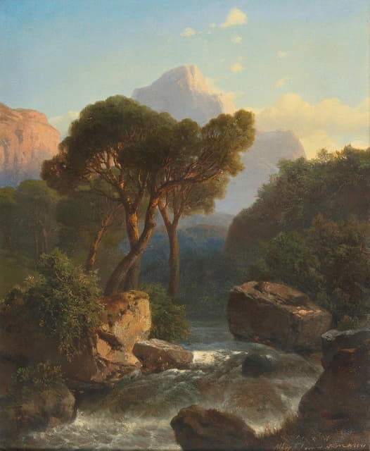 Albert Zimmermann - Southern Mountain Landscape