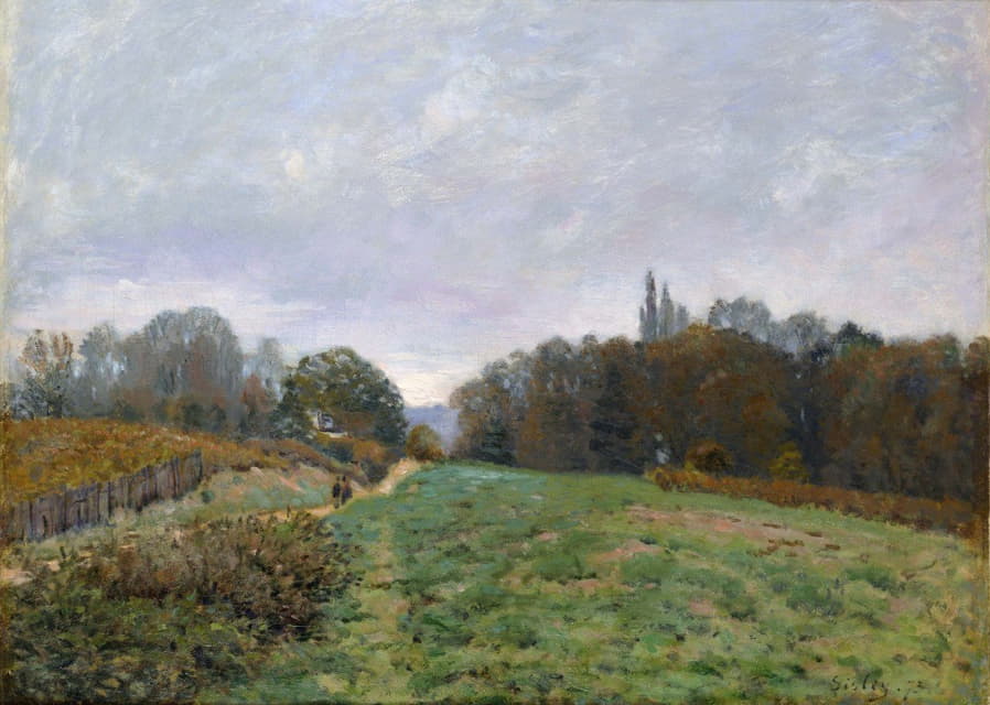 Alfred Sisley - Landscape at Louveciennes