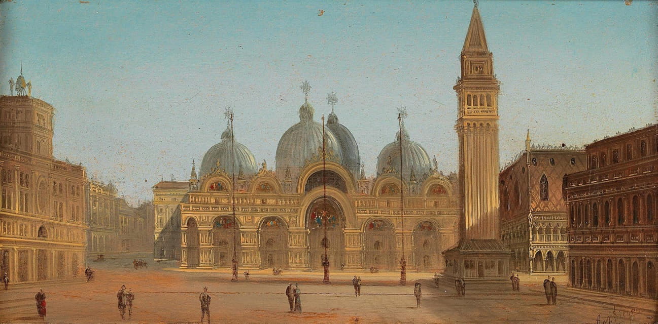 威尼斯、圣马可广场和圣马可大教堂
