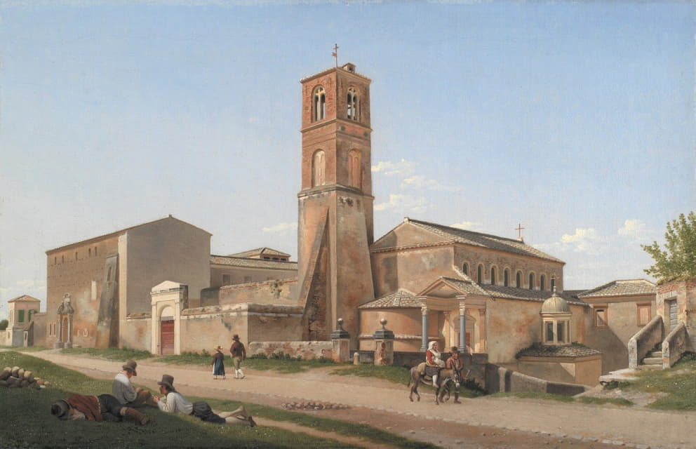 C.W. Eckersberg - Sant’Agnese fuori le mura, Rome