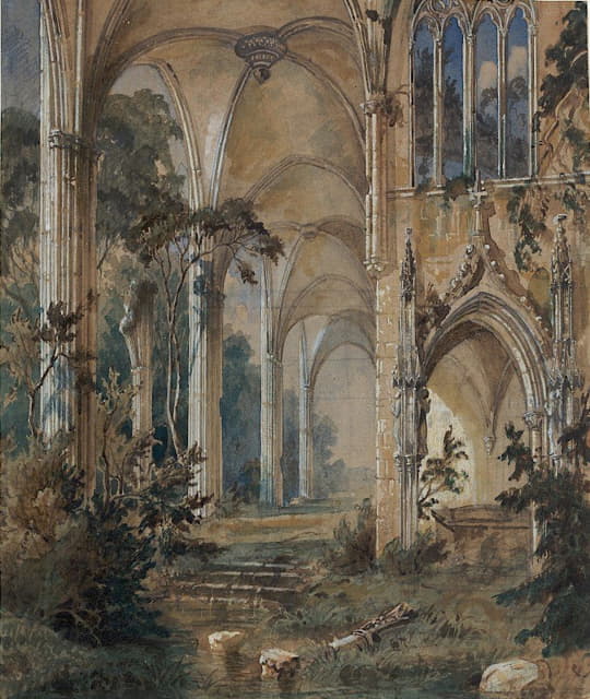 Carl Blechen - Gothic Church Ruin