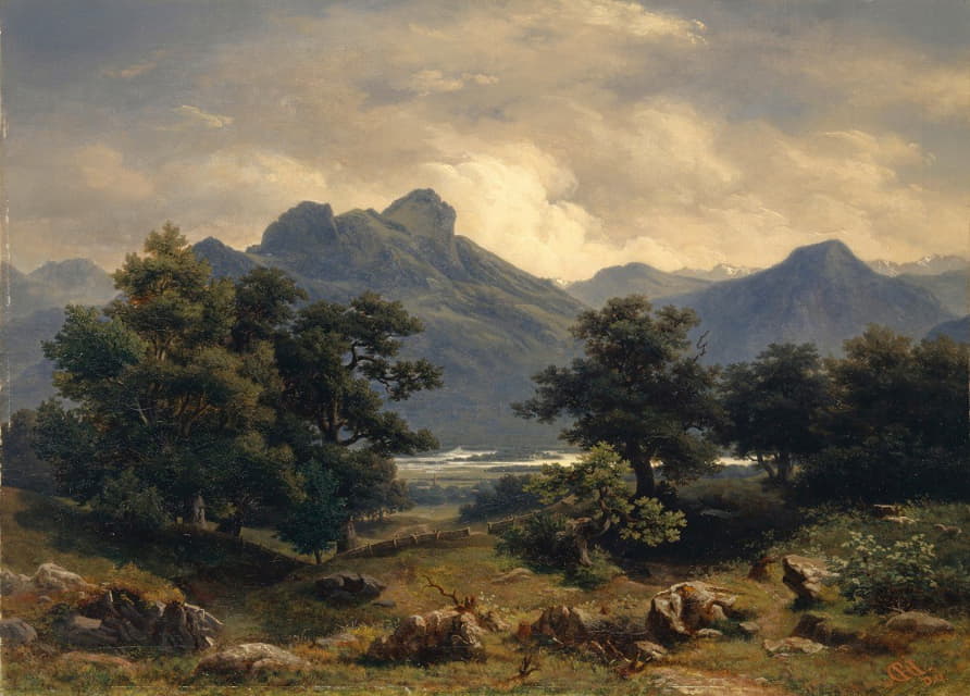 Carl Rudolph Jonas - Mountain Landscape