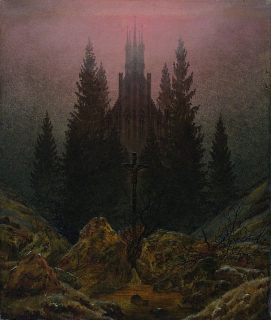 Caspar David Friedrich - The Cross in the Mountains