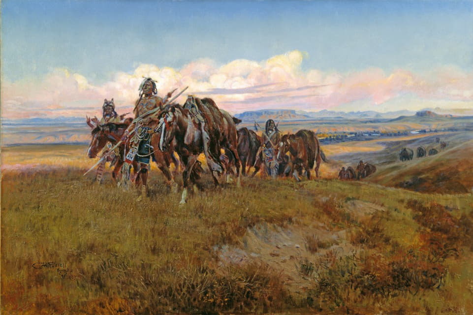 Charles Marion Russell - In the Enemy’s Country