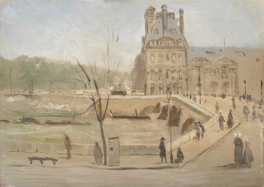 David Jacobsen - Pont Royal in Paris. Sketch