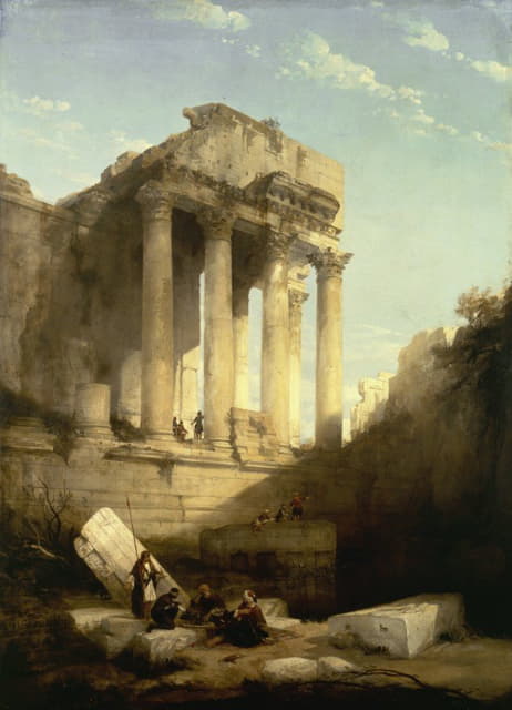 David Roberts - Baalbec,Ruins of the Temple of Bacchus