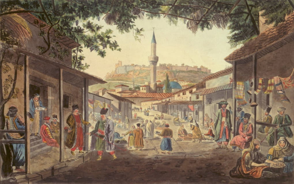 Dodwell Edward - The Bazaar at Athens