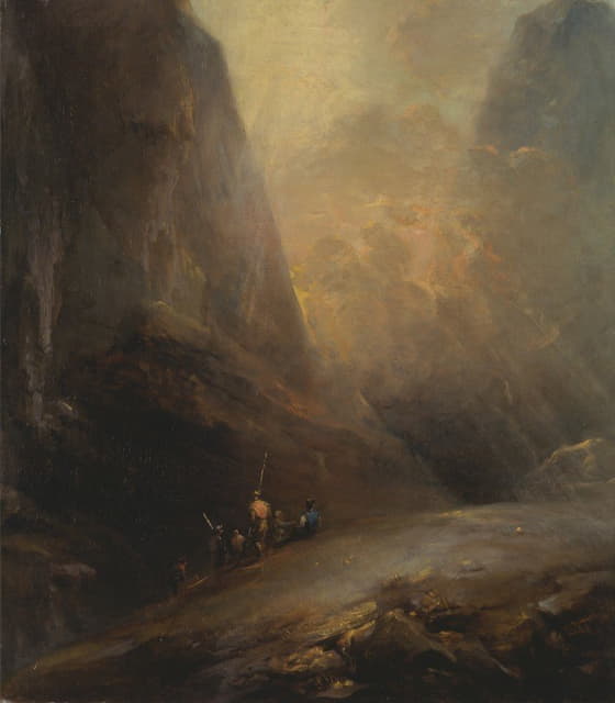 Elias Martin - Mountain Landscape with Banditti