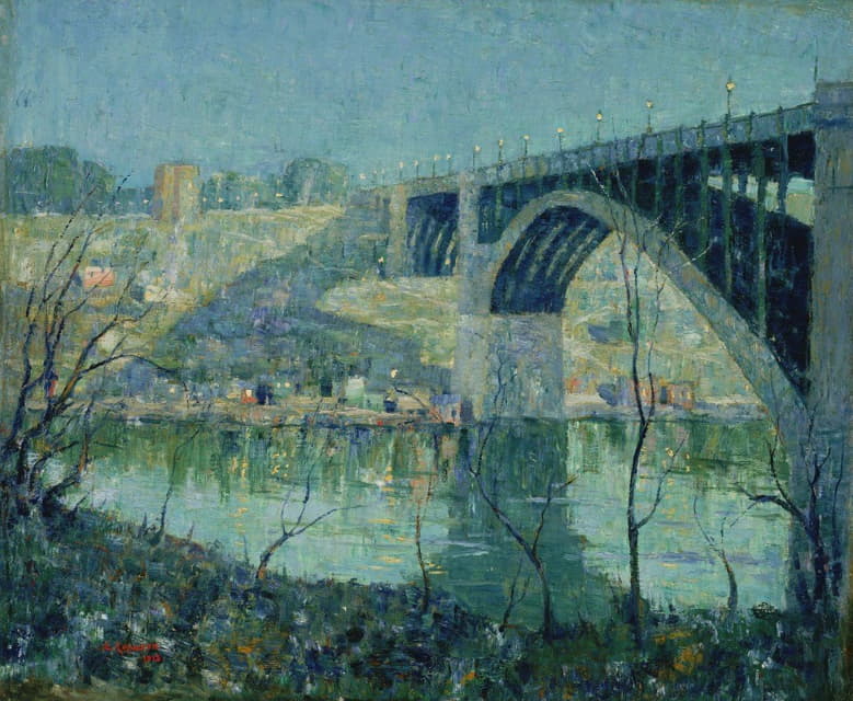 Ernest Lawson - Spring Night, Harlem River