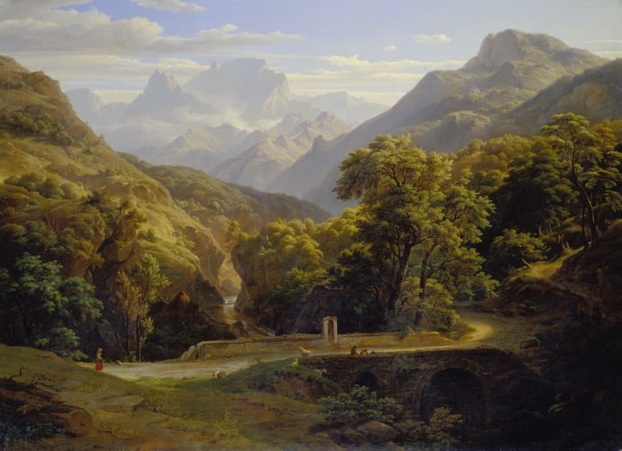 Ernst Fries - Mountainscape