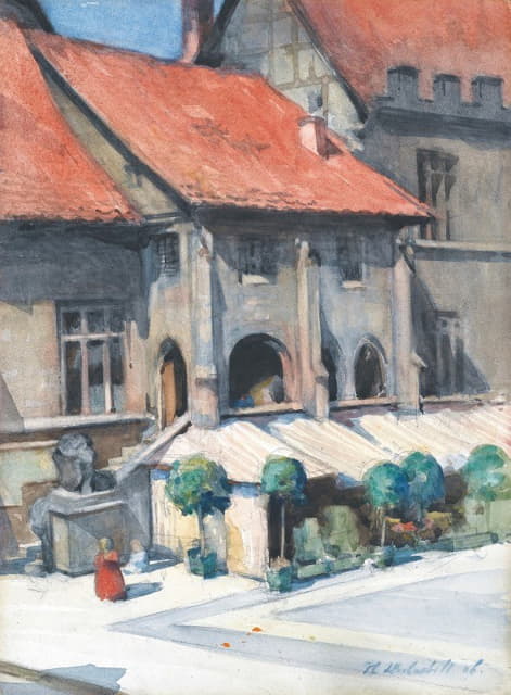 Francis Campbell Boileau Cadell - The Rathaus, Göttingen