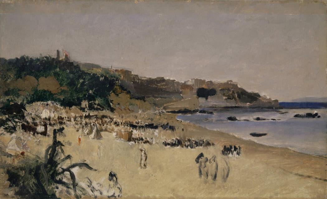 Frank Buchser - On the Beach at Tangier