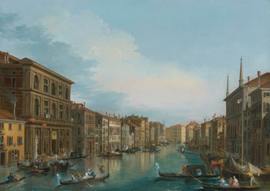 Giuseppe Bernardino Bison - View Of The Grand Canal From The Palazzo Grimani