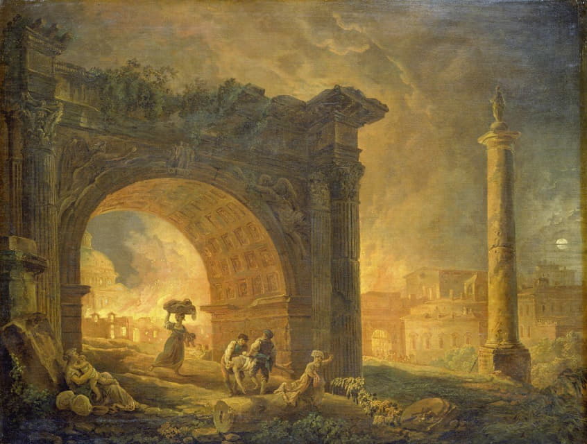Hubert Robert - Roman Ruins