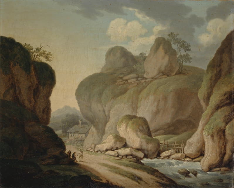 岩石景观与河流