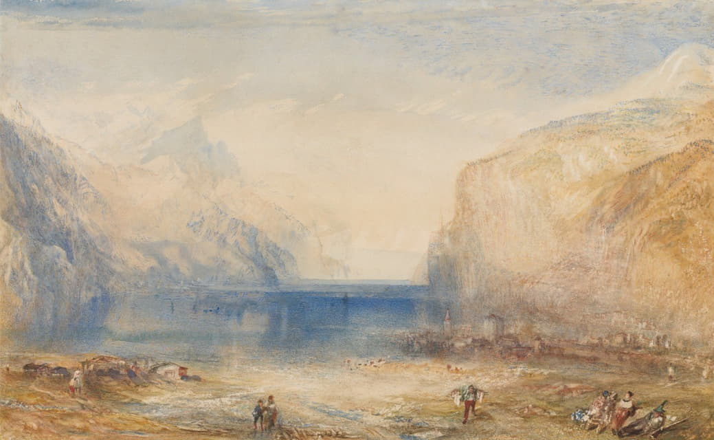 Joseph Mallord William Turner - Fluelen- Morning (looking towards the lake)
