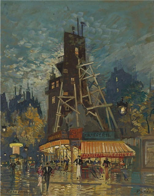 Konstantin Alexeevich Korovin - Parisian Boulevard
