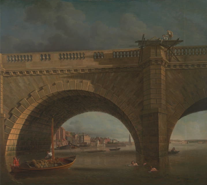 Samuel Scott - Arches of Westminster Bridge