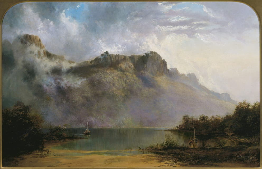 William Charles Piguenit - Mount Olympus, Lake St Clair, Tasmania, the source of the Derwent