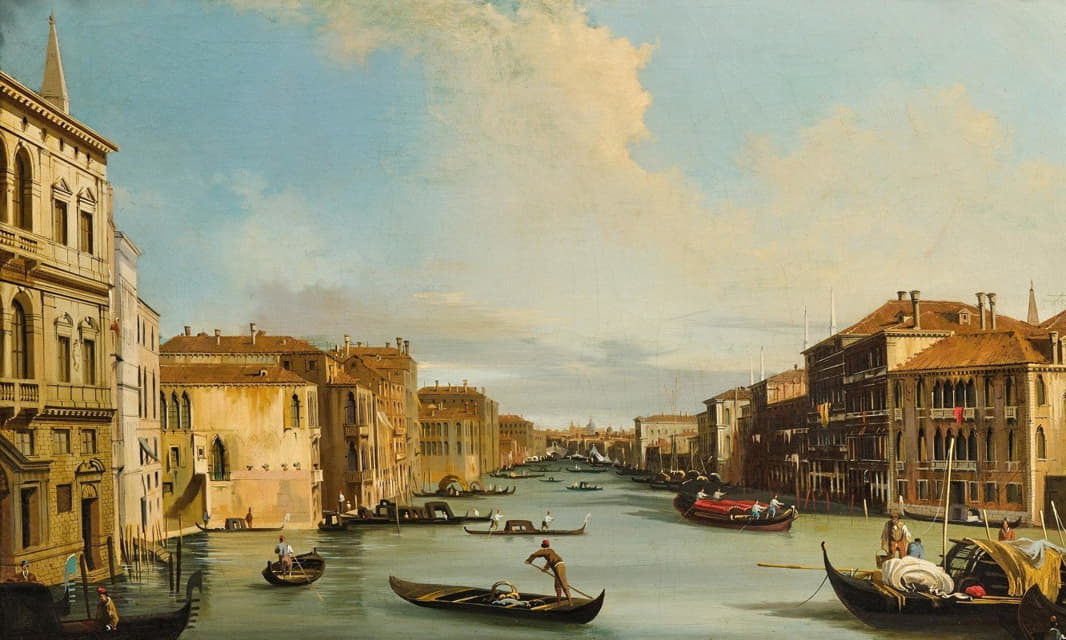 Carlo Grubacs - Venice, the Grand Canal from Palazzo Balbi to the Rialto Bridge