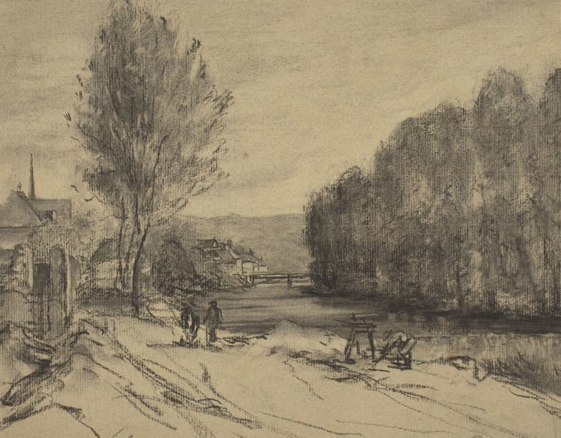 French School - A Landscape with a River