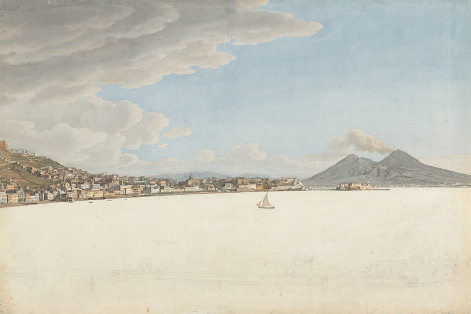 Giovanni Battista Lusieri - The Bay of Naples with Mounts Vesuvius and Somma