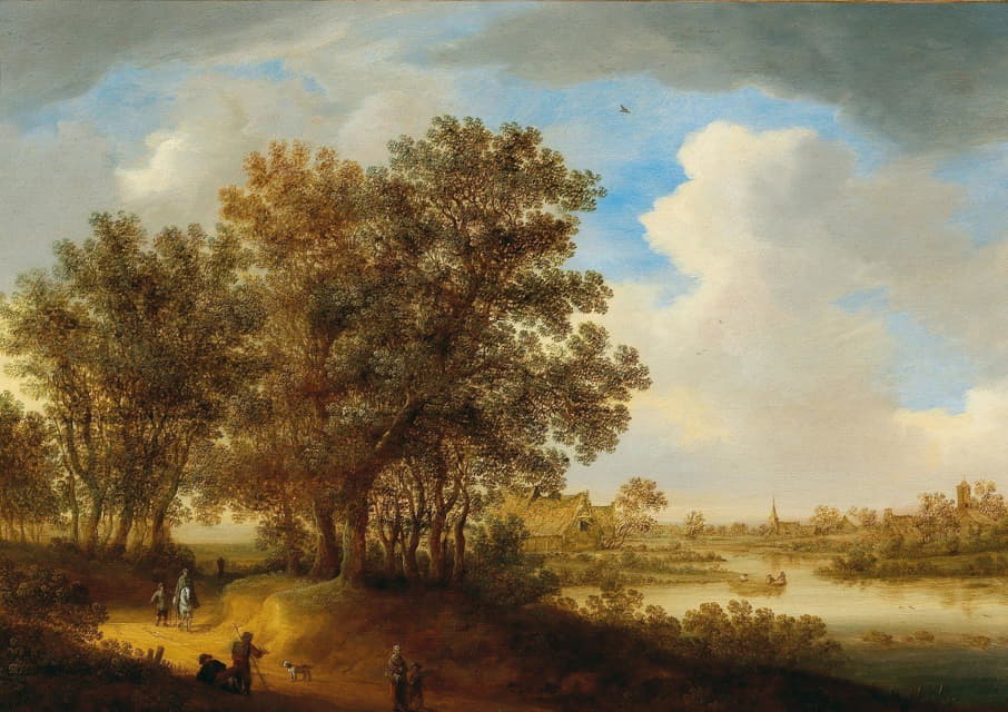 Johan Pietersz. Schoeff - A river landscape