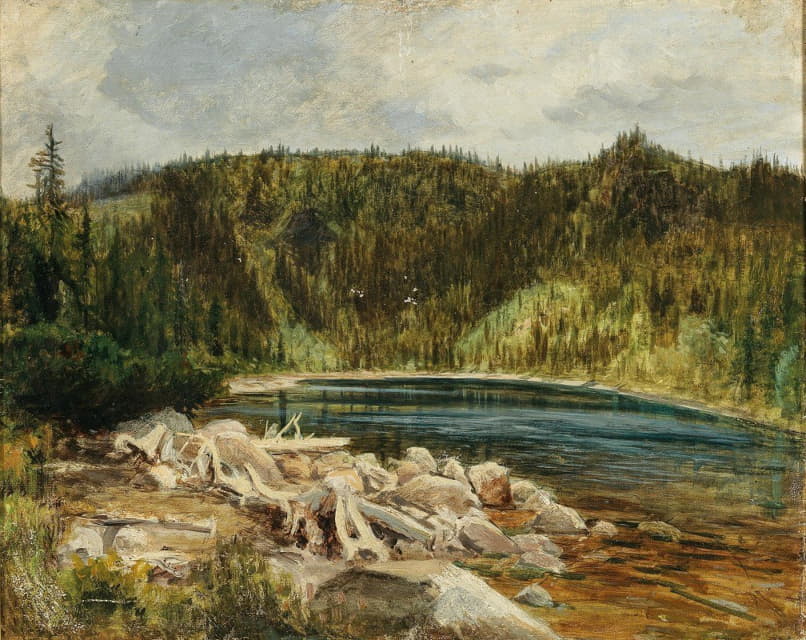 Julius Eduard Mařák - A View of a Lake at the Bohemian forest