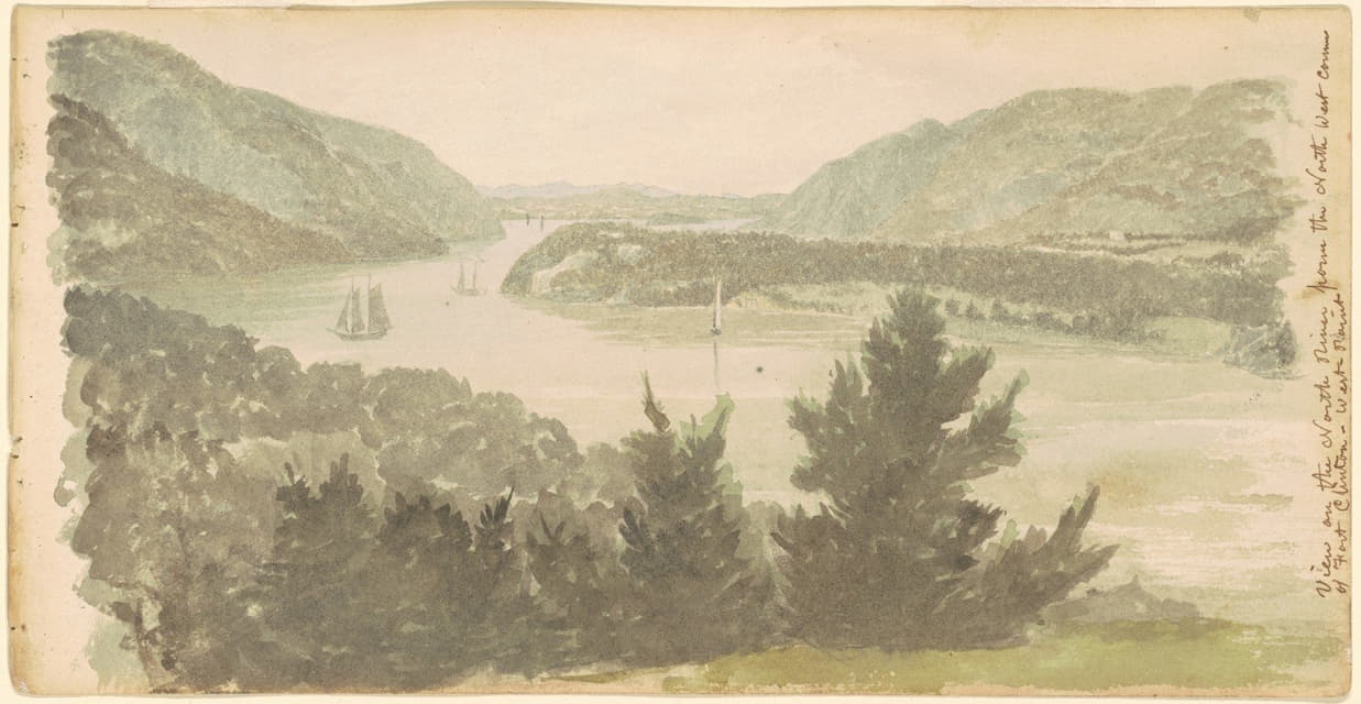 Seth Eastman - View of the North River from the North West Corner of Fort Clinton—West Point