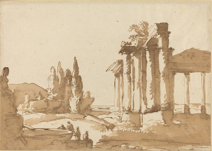 Anonymous - Landscape with Ruins