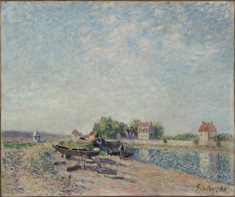 Alfred Sisley - Saint-Mammès, Loing Canal