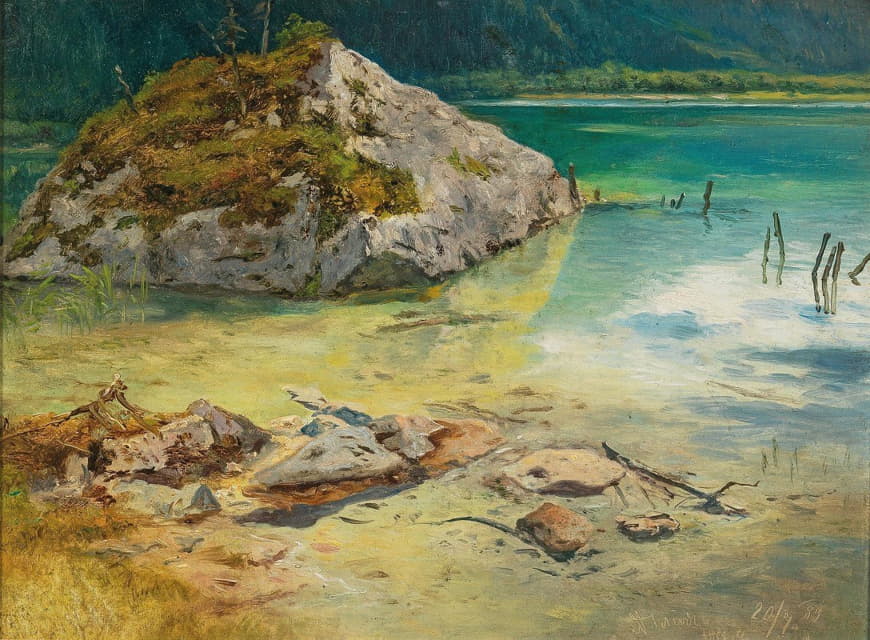 Anton Schrödl - Impression of Lake Attersee