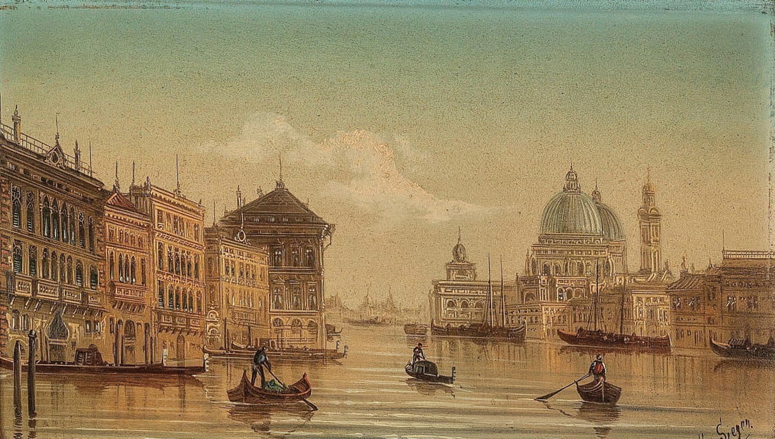 威尼斯，大运河安康圣母教堂，威尼斯