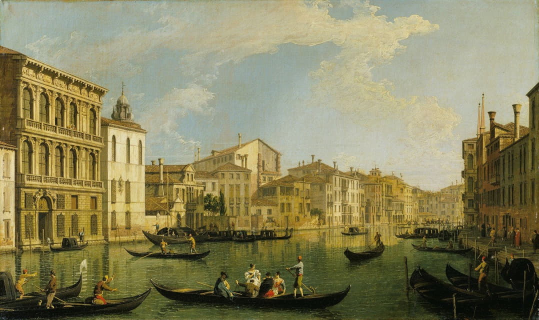 威尼斯，从弗拉基尼宫到圣马库拉的大运河