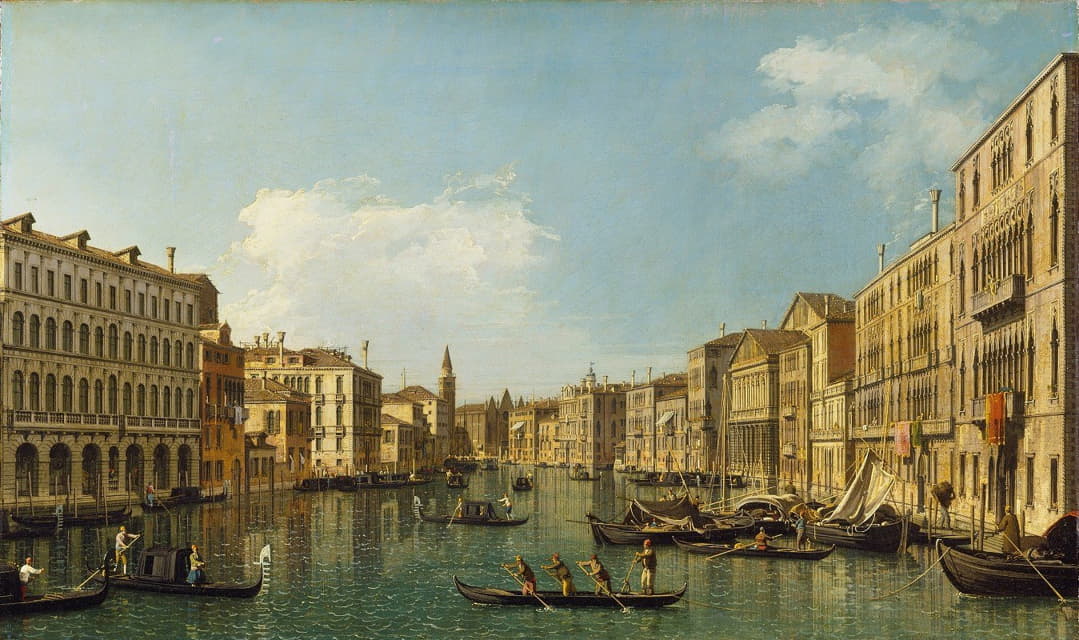 威尼斯，从福斯卡里宫到卡里特的大运河