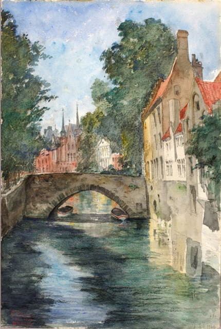 Cass Gilbert - On the Canal, Bruges