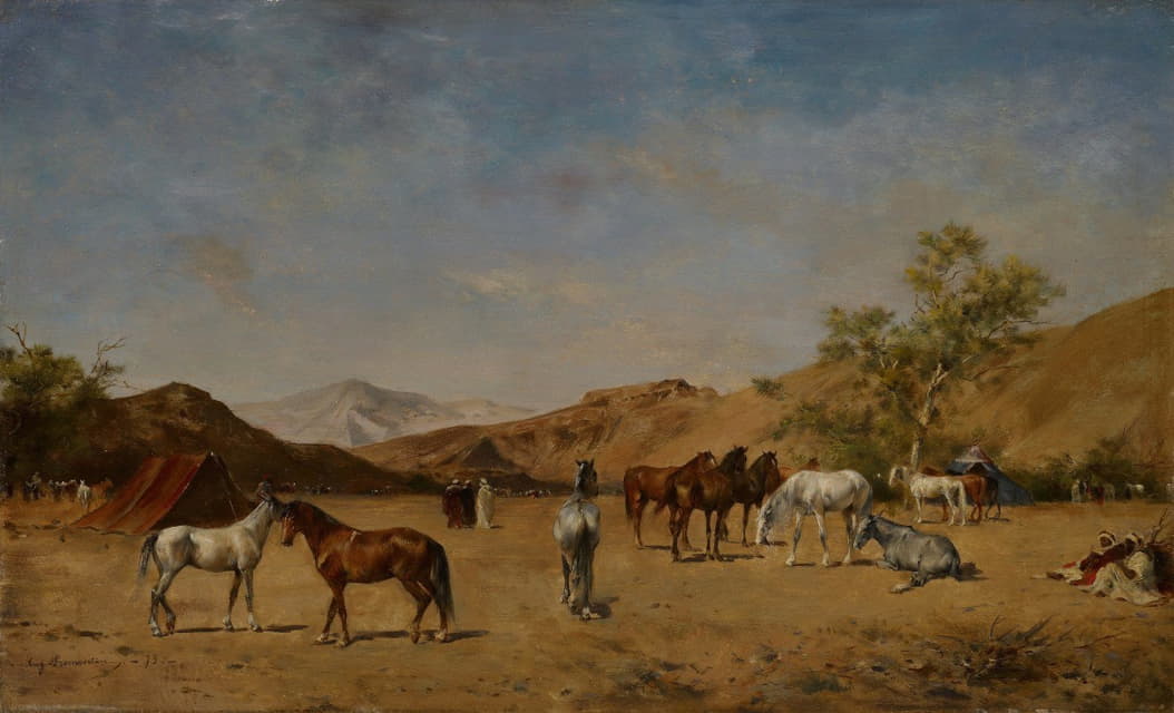 Eugène Fromentin - An Arabian Camp