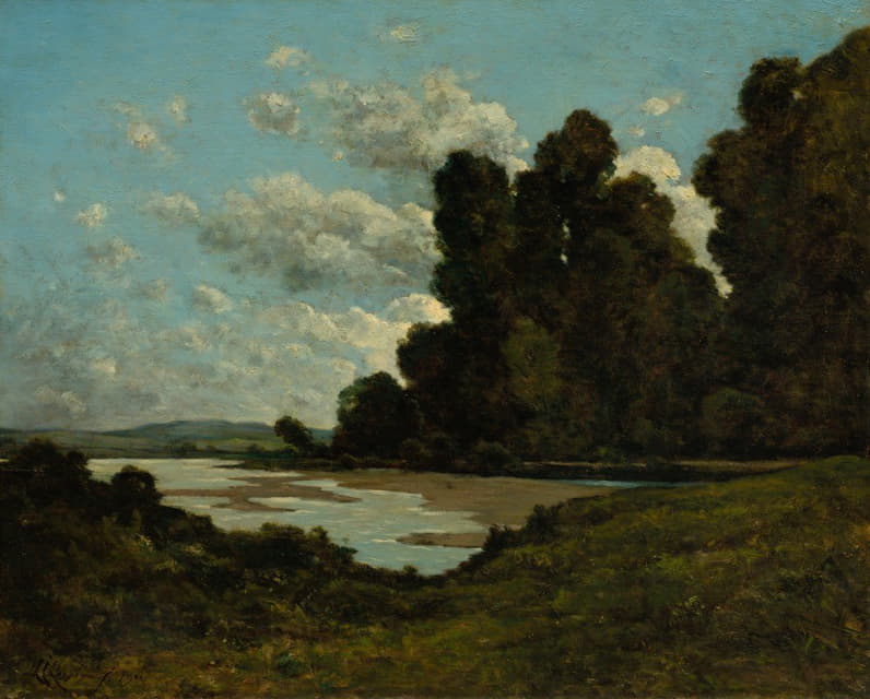 Henri-Joseph Harpignies - The River Loire at Nevers