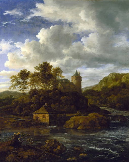 河边的城堡和水磨坊