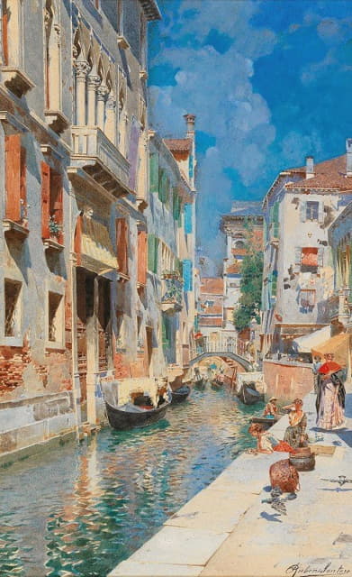 Rubens Santoro - A Venetian canal
