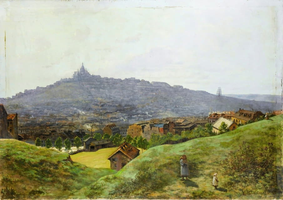 Lucien Marchais - View Of Montmartre, Paris